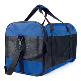 Mochila Transportadora Para Mascotas Petit 10kg 36x22x25cm Color Azul/negro