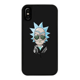 Funda Uso Rudo Tpu Para iPhone Rick And Morty Caricatura 