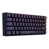 Teclado Gamer Redragon Dragonborn K630 Single Color Redragon Brown Español Latinoamérica Con Luz Fucsia