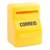 Caixa De Correios Em Pvc Amarela Para Grade Cor Amarelo