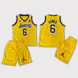 Kit Conjunto Infantil Nba - Lakers 