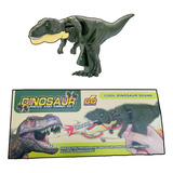 Dinosaurios Zazaza T Rex Con Luces Y Sonido Tiktok Moda Zaza Color Verde