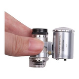 Microscopio Lupa De Bolsillo Luz Led/uv 60x