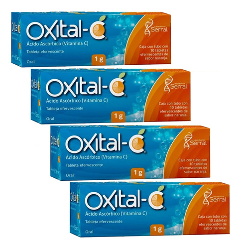 Oxital C Vitamina C 1g Tubo 10 Tabletas Serral Oferta 4x2