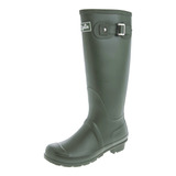 Botas De Lluvia Altas Mujer Wellington Bottplie- Verde Matte