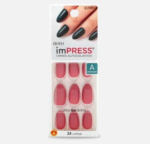 Kiss New York Impress Amendoada Unhas Rose Quartz