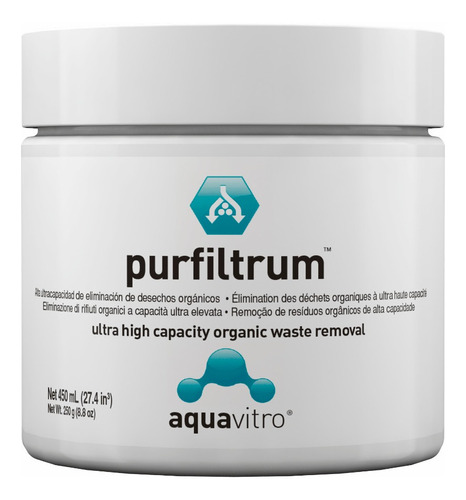 Purfiltrum Aquavitro 450ml Seachem Filtración Acuario 