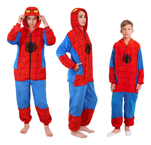 Pijama Mameluco Adulto Sin Género Hombre Araña Y Shark | MercadoLibre
