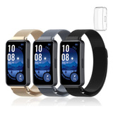 T 3 Bandas Milanesas De Acero + Funda Tpu For Huawei Band 9