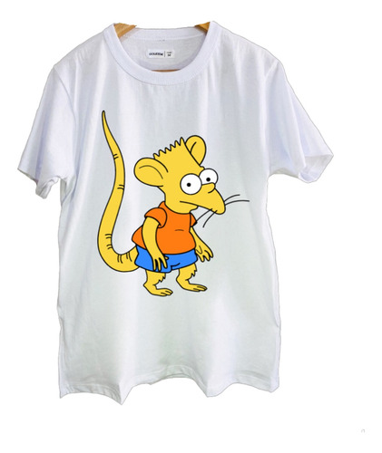 Remeras Estampadas Dtg Full Hd Bart Simpson Niño Rata Comics