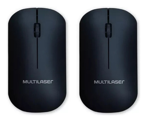 2 Mouse Sem Fio Multilaser  Mo307 Preto