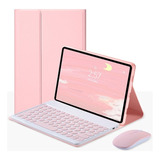 Funda Con Teclado Y Ratón Para iPad 10.2 9th 8th 7th