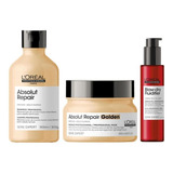 Kit Loreal Abs Repair Gold Duo Pequeno Light + Fluidifier