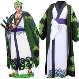 Disfraz De Cosplay, Kimono Roronoa, Zoro De One Piece A