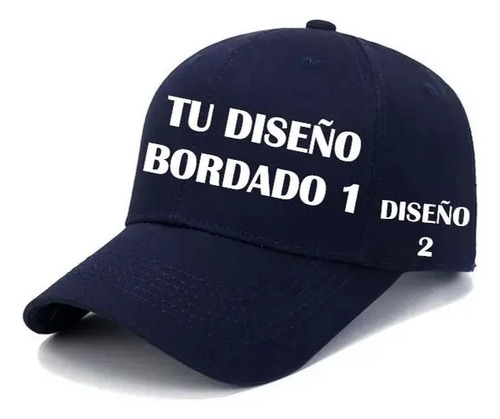 35 Gorras Personalizadas Bordada Visera Curva (2 Logotipos) | Meses sin interés