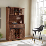 Gabinete De Bar Despensa De Cocina Color Marron Marca Okd