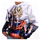 Sudadera Hoodie Saiyayin Con Gorro Drangon Ball