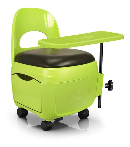 Cadeira Cirandinha P/ Manicure Diva Verde Limão Santa Clara