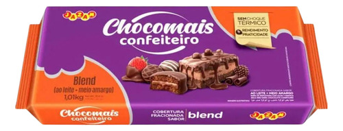 Cobertura Fracionada Chocolate Blend Chocomais 1,01kg Jazam