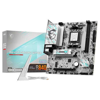 Tarjeta Madre Msi B840m Gaming Wifi6e Am5 Ddr5 Micro Atx Plateado | Envío gratis