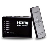 Seletor Hub Hdmi 3 Entrada E 1 Saida Com Controle Remoto