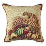 Violet Linen - Tapiz Cornucopia Con Diseno De Calabazas Y Fr