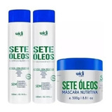 Kit Sete Óleos (sh + Cond + Máscara 500g) - Widi Care