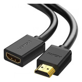 Cabo Extensor De Vídeo Ugreen Hdmi Macho/fêmea 0.5m Preto