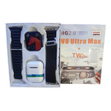 Reloj Inteligente Ultra Max W8 + Audifono Bluetooth I12
