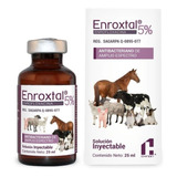 Enroxtal 5% Chinoin Enrofloxacina 25ml Inyectable