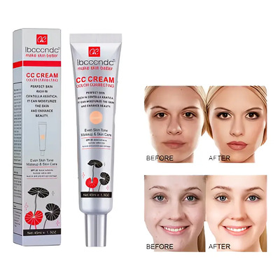 Creme Cc Coreano Base Liquida Corretivo Cor Da Pele Light | Frete grátis