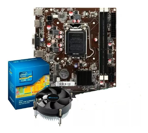 Kit Core I3 2100 + Placa Mãe H61 1155 + Cooler  Promoção