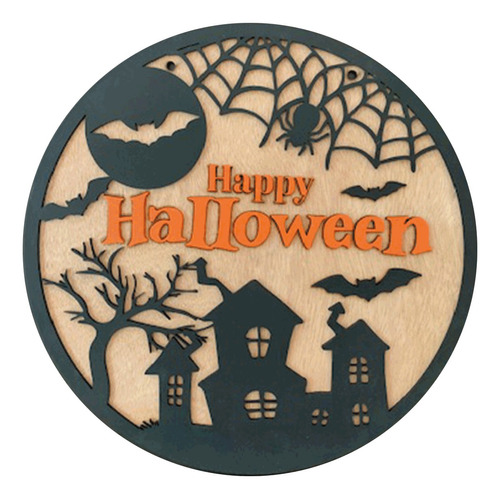 Cuadro Madera Mdf Para Decorar Happy Halloween  30 Cm