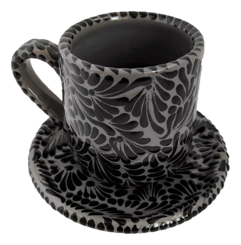 Terno Para Café O Té (taza Y Plato) Hecho De Talavera