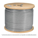 Cable Acero 7x7 Rígido Recubierto 1/8' 300m Fiero 48806