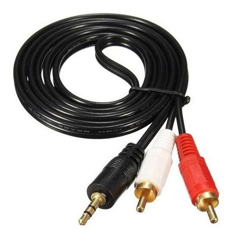Cable De Audio Auxiliar Clavija 3.5 A Rca Estereos 5 Metros