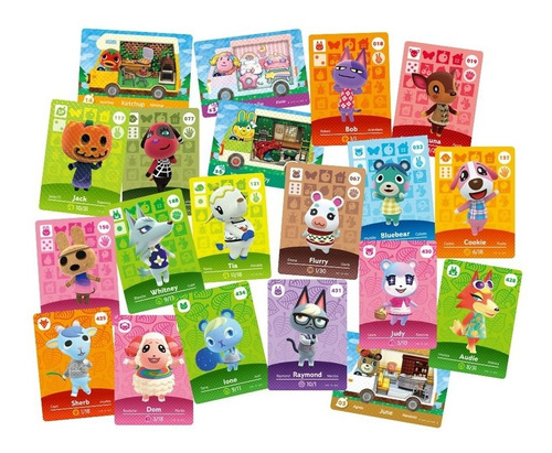 Set 30 Tarjetas Amiibo Animal Crossing - Cifamarket