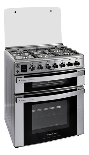 Cocina A Gas 5 Quemadores Sindelen Doble Horno Ch-770dhin