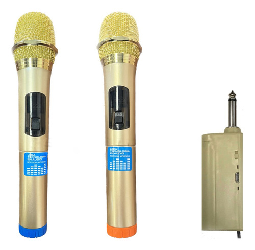 Par De Microfonos Inalambricos Profesionales Uhf92 A Bateria