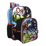 Mochila Con Lonchera Escolar Avengers, Marca Ruz