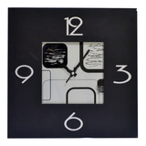 Reloj / Cuadro Pared 40x40cm , Madera Mdf , Serigrafiada