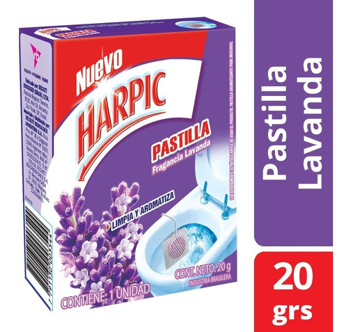 Limpiador Harpic Lavanda En Pastilla 20 g