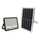 Reflector Led Con Panel Solar Para Uso Exterior 100w Jwj