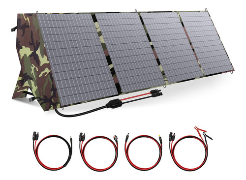 Cros Panel Solar Portatil De 200 W 18 V, Kit De Cargador Sol