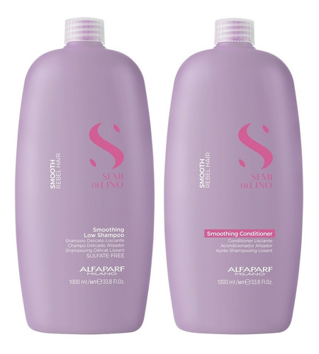 Alfaparf Semi Di Lino Smooth Shampoo + Acondicionador Grande