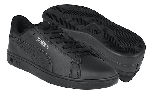 Tenis Dama Puma Smash 39203101 Simipiel Negro