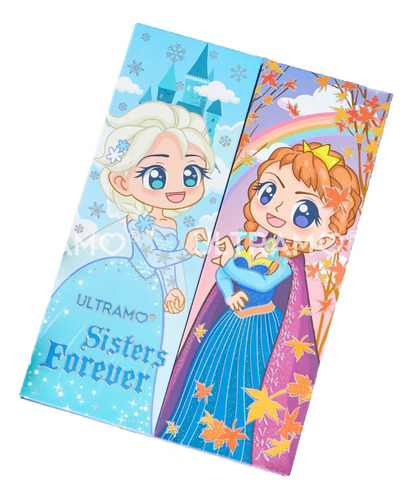 Paleta Sombras Ojos Sisters Forever Ultramo Frozen Ana Elsa