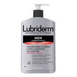 Crema Lubriderm Men 3 Beneficios En 1 Para Hombre 400ml