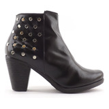 Botas Botinetas Mujer Dama Tachas Taco Separado 7200 Carg