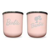 Mate Acero Termico Rosa Diseño Grabado Barbie